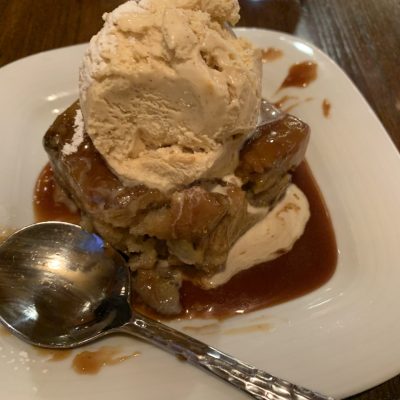 banana foster bread pudding