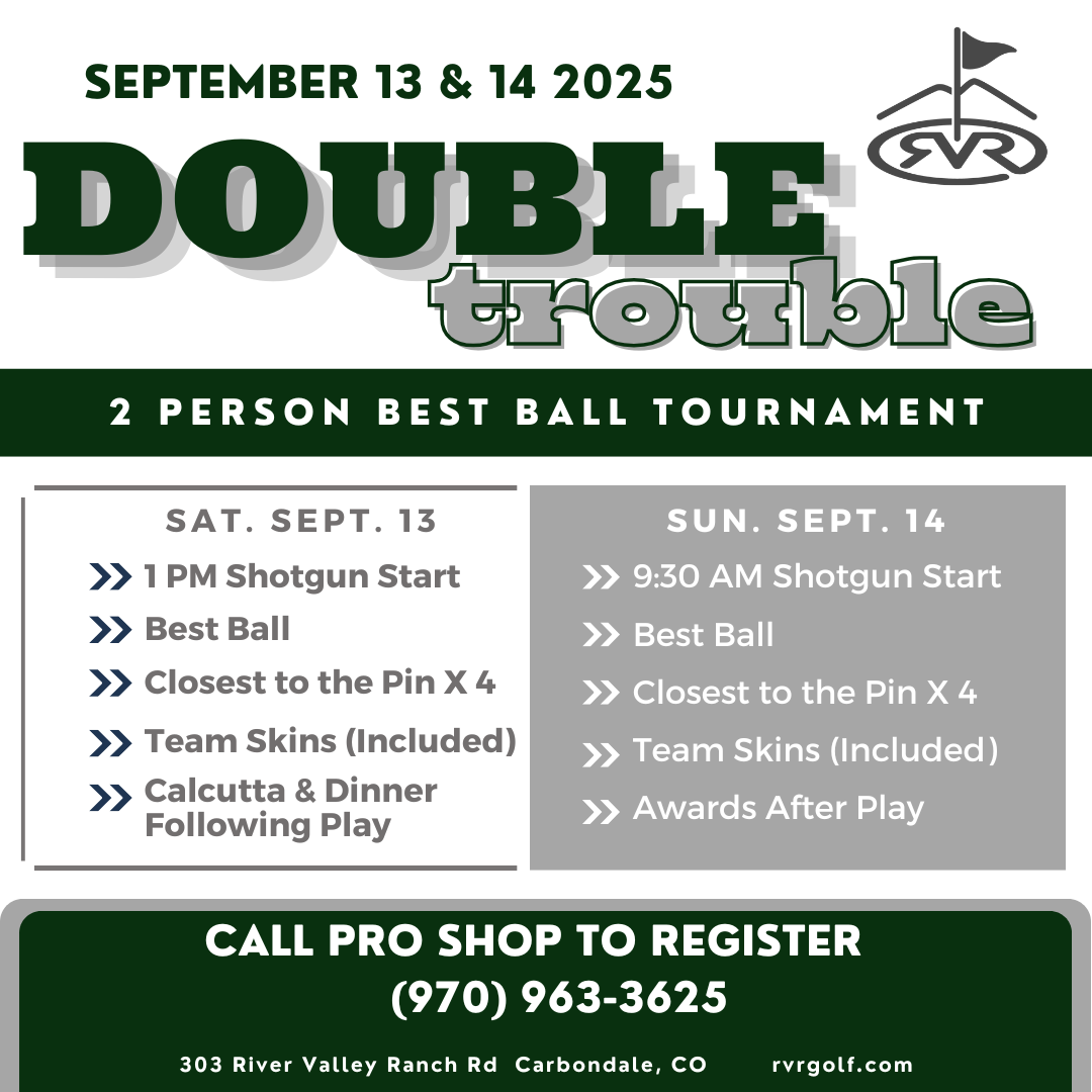 2025 Double Trouble golf tournament River Valley Ranch
