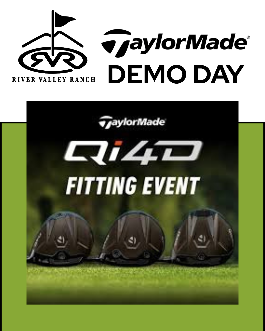 TaylorMade golf club fitting day at RVR golf Carbondale