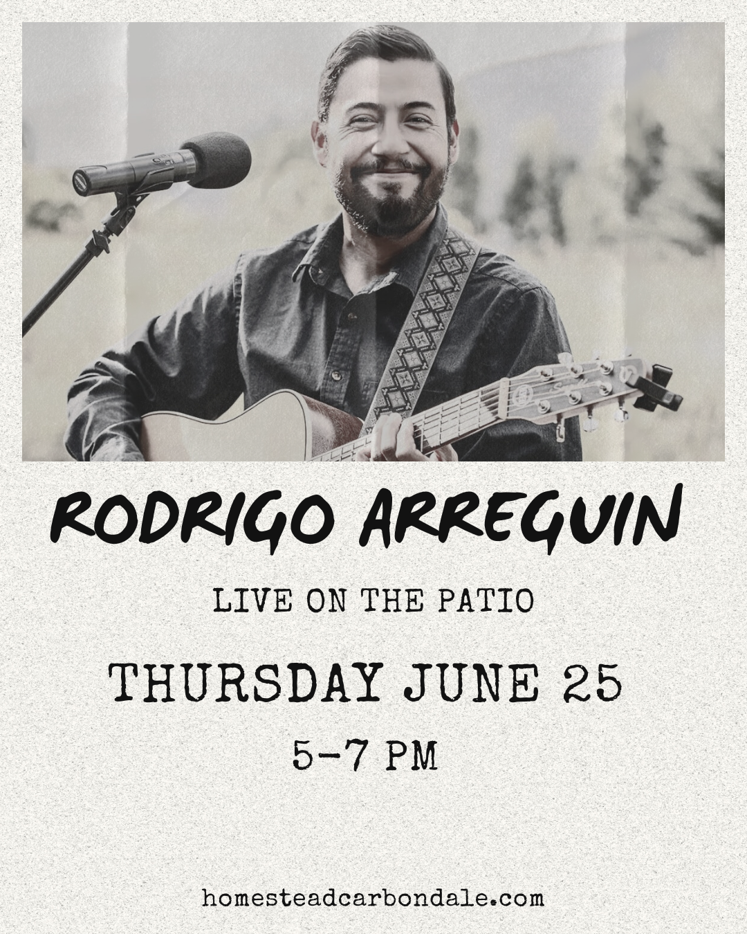 Rodrigo live music at the Homestead in Carbondale