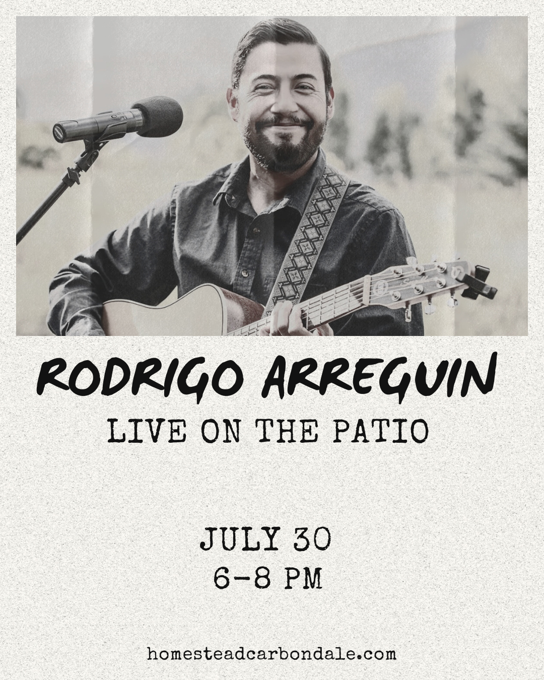 Live music in Carbondale with Rodrigo.